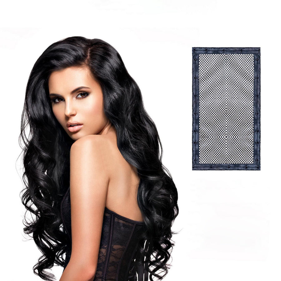 Hair Stretching Net Cap for Heatless Curls - Quick-Dry Styling Tool 17.8x33cm Tangle-Free Wave Maker, Overnight Curling Mesh, Beauty Influencer Approved (17g Lightweight)