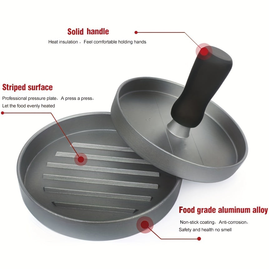 1Pc, Burger Press 100 Patty Papers, Aluminum Non-Stick Hamburger Patty Maker Mold, For Beef Veggie Burger Bbq Barbecue Grill Bpa Free Dishwasher Safe, Kitchen Utensils, Kitchen Gadgets, Useful Tool, Apartment Essentials, Kitchen Accessories