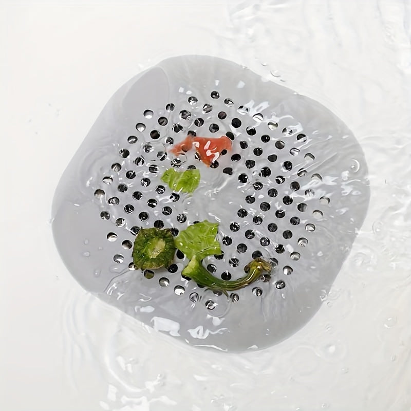 2pc Drain Catcher, Shower Silicone Hair Plug with Suction Cup Square Drain Cover, Easy to Install Set for Bathroom, Bathtub, Kitchen