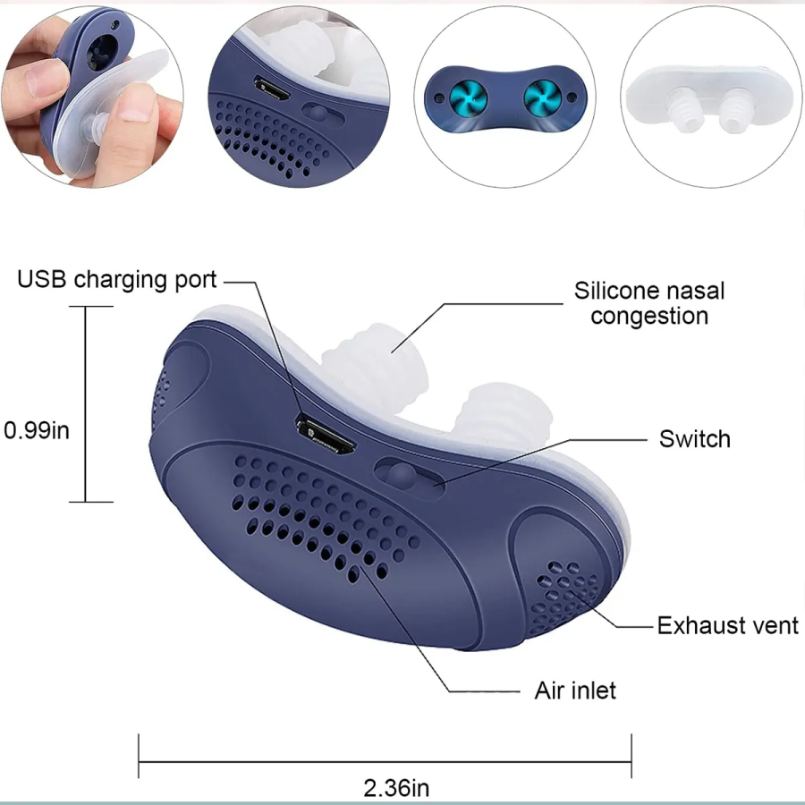 💥THE FIRST HOSELESS, MASKLESS, MICRO-CPAP ANTI SNORING
