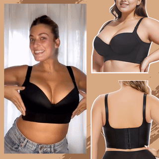 🔥BUY 1 GET 1 FREE🔥Women's Deep Cup Bra Hide Back Fat Full Back Coverage Push Up Bra with Shapewear Incorporated