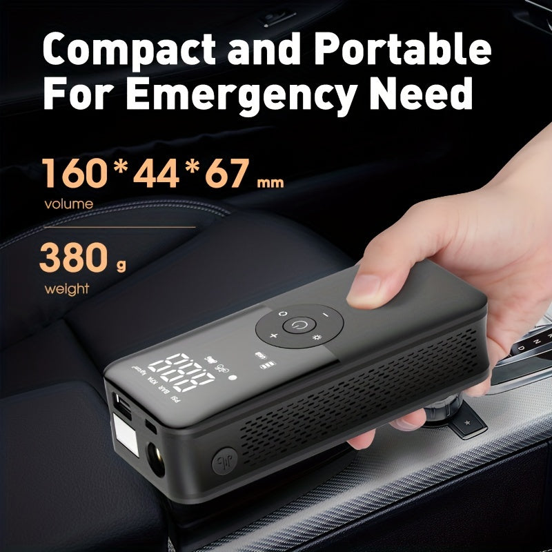 [Portable Air Compressor] 2600mAh CARSUN Portable Air Compressor Pump - USB Rechargeable Digital Tire Inflator for Cars, Motorcycles & Bicycles, 36V Max Voltage, Includes Accessories (Ball Pump, Tire Levers, Screwdriver)